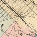 Vintage Map of Atlantic County, New Jersey 1872