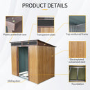 Outdoor Metal Storage Shed And Transparent Plate For Garden, Lawn by HouseOfZazla