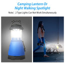 Camping Light Hand Crank Hiking Emergency Spotlight Lantern Lamps w/ Car Charger