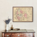 Vintage Map of Salem County, New Jersey 1872