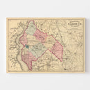 Vintage Map of Salem County, New Jersey 1872