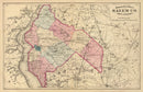 Vintage Map of Salem County, New Jersey 1872