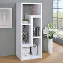 Convertable L-Shaped Bookcase With Open Shelves - White by HouseOfZazla