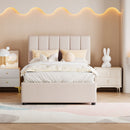 Upholstered Platform Bed With A Hydraulic Storage System