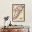 Vintage Map of Cape May County, New Jersey 1872