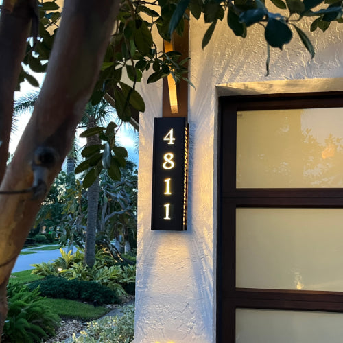 RadiantLight Address Marker Wall Sconces - Outdoor Wall Lights
