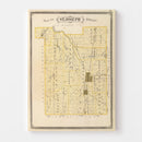 Vintage Map of St. Joseph County, Indiana 1876