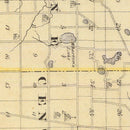 Vintage Map of St. Joseph County, Indiana 1876