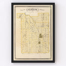 Vintage Map of St. Joseph County, Indiana 1876
