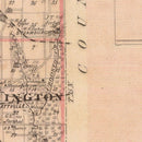 Vintage Map of Porter County, Indiana 1876