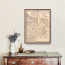 Vintage Map of Lake County, Indiana 1876