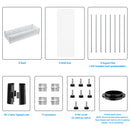 2 Pack 3 Tier Shelf Wire Shelving Unit