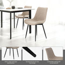 Dining Chair Set With Padded Backrests (Set of 4) - Beige