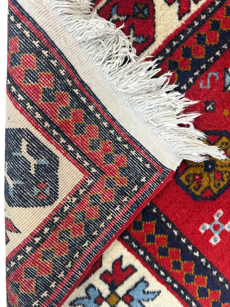 Armenian Yerevan Wool Rug – 4’6” x 6’11” – Hand-Knotted Geometric Design