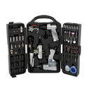71 Piece Air Tool And Accessories Kit, Impact Wrench, Air Ratchet, Die Grinder, Aire Hammer, Hose Fittings, Storage Case - Black / Silver by HouseOfZazla
