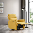 Suede Recliner Chair - Dark Yellow by HouseOfZazla