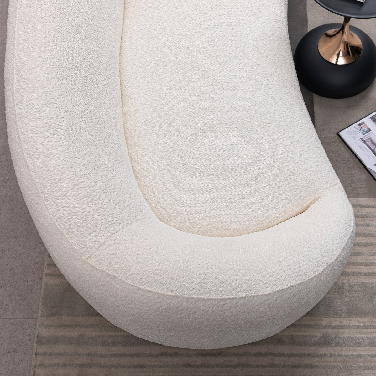 Minimalist Curved Sofa, 3 Seater, photo 7 of 10