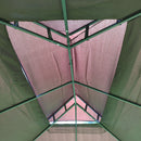 13 0 Outdoor Patio Gazebo Canopy Tent With Ventilated Double Roof And Mosquito Net (Detachable Mesh Screen On All Sides) Suitable For Lawn Garden Backyard And Deck Top - Brown by HouseOfZazla