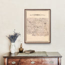 Vintage Map of Noble County, Indiana 1876