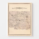 Vintage Map of Noble County, Indiana 1876
