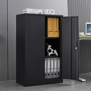 Metal Storage Cabinet With Locking Doors And Adjustable Shelf, Folding Filing Storage Cabinet, Folding Storage Locker Cabinet For Home Office, School, Garage by Unique Piece Furniture