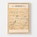 Vintage Map of Dekalb County, Indiana 1876