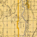 Vintage Map of Allen County, Indiana 1876