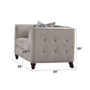 Cyndi Tan Velvet Accent Chair