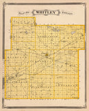 Vintage Map of Whitley County, Indiana 1876