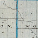 Vintage Map of Pulaski County, Indiana 1876