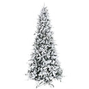 HOMCOM 9 Foot Pine Snow Flocked Artificial Christmas Tree
