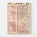 Vintage Map of Newton County, Indiana 1876