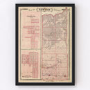 Vintage Map of Newton County, Indiana 1876