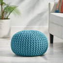 Moro Knitted Round Pouf With Pumpkin Shape by HouseOfZazla