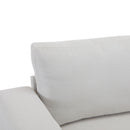 Modern Square Arm Sofa With Soft Fabric Upholstery, Deep Cushions by HouseOfZazla