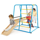 6-in-1 Indoor Jungle Gym with Slide for Boys and Girls 3+ Years Old-Blue by LJGDeals