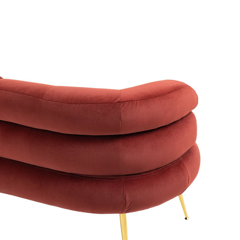 Accent Chair, leisure chair with Golden feet