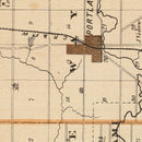 Vintage Map of Jay County, Indiana 1876