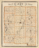 Vintage Map of Jay County, Indiana 1876