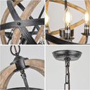 4-Light Dining Room Farmhouse Chandelier Light Fixtures