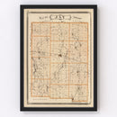 Vintage Map of Jay County, Indiana 1876