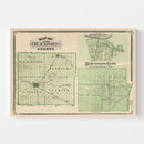 Vintage Map of Blackford County, Indiana 1876