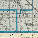 Vintage Map of Howard County, Indiana 1876