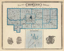 Vintage Map of Howard County, Indiana 1876