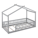 Bed House Bed Frame With Fence by HouseOfZazla