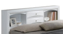 Modern Design Storage Bed With Bookcase Headboard