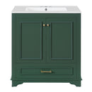 Bathroom Vanity With Sink, Cabinet & 2 Soft Closing Doors & Adjustable Shelf