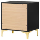 2 Drawer Rectangular Nightstand - Black by HouseOfZazla