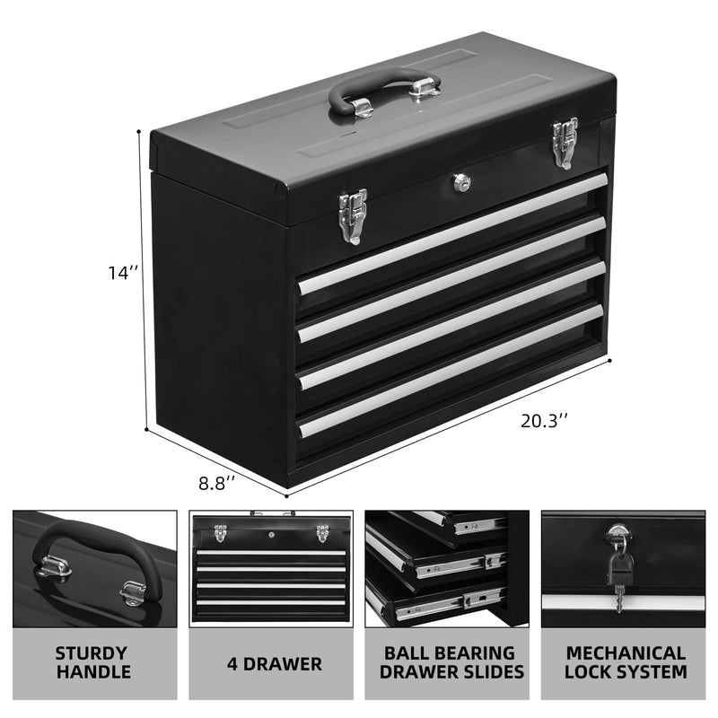Metal Tool Box with 4 Drawers, photo 5 of 10