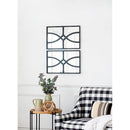 Rectangular Wooden Wall Mirror With Antique Frame, Vertical Or Horizontal Home Decor For Living Room (Set of 2)